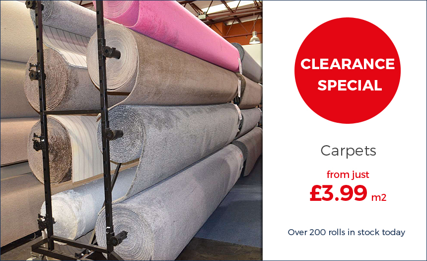 clearance special on carpets
