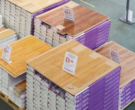 Engineered Click Vinyl Flooring on Different Colours and Styles on Display at Flooring Factory Outlet Croydon