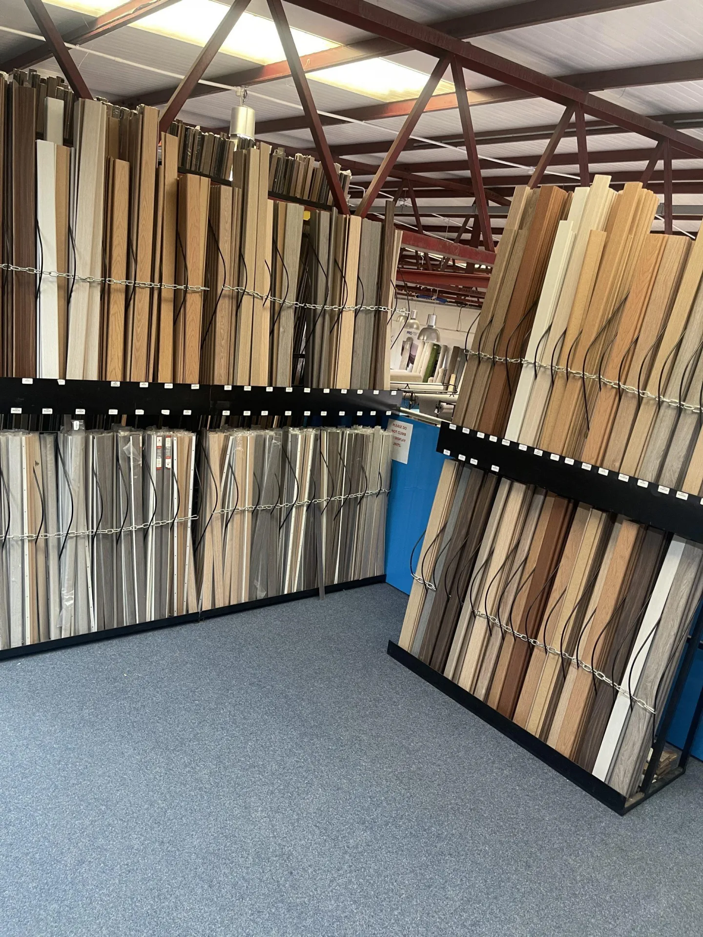 Flooring Factory Outlet in Croydon showcasing an extensive range of high-quality flooring accessories