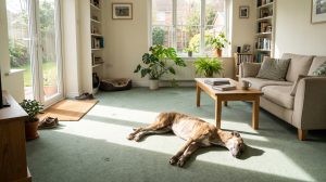 Sage Living Room Green Carpet